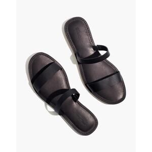 Madewell Boardwalk Double-Strap Slide Sandal Leather W 8.5